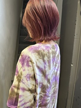 フェンヘアーアイス 中目黒(Fen.hair ici) 10代20代★大人かわいいダブルカラーブリーチピンクカラー