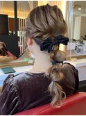 編みおろしヘアー