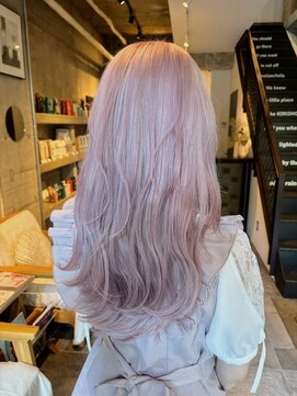 ココモ(KOKOMO) 【三谷大樹】ロングウルフ/ペールピンク/ダブルカラー