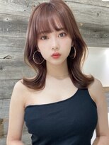 憧れ韓国くびれヘア/顔まわりカットレイヤーカット艶髪黒髪
