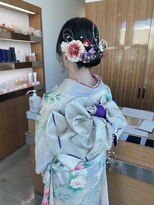 カッツ 駅家店(CUT S)&nbsp;成人式ヘアアレンジタイトシニヨン〇