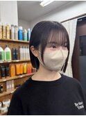 【切りっぱなし】ストレートボブ