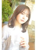 mavie 小顔モカベージュ×シースルーバング
