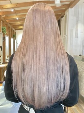 ラグーン(LAGOON) ホワイトピンクベージュ/ケアブリーチ/バレイヤージュ/ピンク