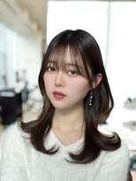 韓国ヘア/チュラルくびれへア/くびれ巻き/レイヤーカット