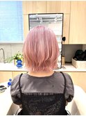 20代30代40代大人ショート/レイヤー/ピンク