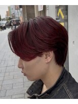 アンクス(anx)&nbsp;ワインレッド　センター分け