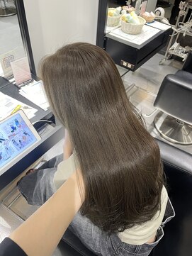 エイトヘアー(8 HAIR) オリーブグレージュ オリーブカラー ブリーチなしダブルカラー