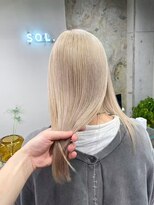 ソルコディ コクラ(SOL.cody kokura)&nbsp;縮毛矯正/ワンホンレイヤー/ミルクティーブランド/ダークブルー