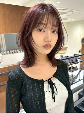ファースト(1st) 顔まわりレイヤー×カット×カラー