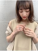[MINX松下]切りっぱなしボブ　シースルーバング　ミディアムヘア