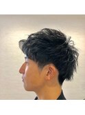 アップバンクショートマッシュ