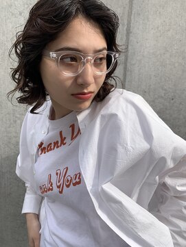 フェンヘアーアイス 中目黒(Fen.hair ici) 暗髪　パーマスタイル