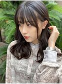 【Jule】韓国風顔まわり◇暗髪ブルージュ◇20代30代　神戸三宮