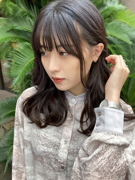 ジュール(Jule) 【Jule】韓国風顔まわり◇暗髪ブルージュ◇20代30代　神戸三宮