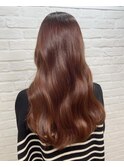 ブリーチなしオレンジブラウン