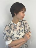 くびれショート_マッシュショート_チョコレートベージュ