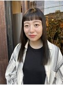 オン眉ストレート .*。