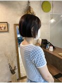 切りっぱなし感がおしゃれ!ミニボブ
