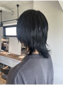 ブラックカラー/ブルーブラック/アッシュ/トーンダウン/艶髪