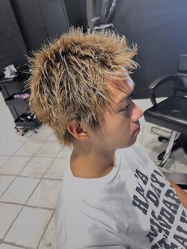 アウル 心斎橋(owl) スパイキーショート×ブリーチ×短髪×ベリーショート