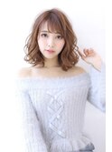 ことりベージュローライト大人かわいい小顔スリークボブ大人ボブ