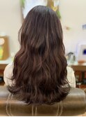 ロング巻き髪スタイル