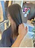 ブルーアッシュxイヤリングカラー