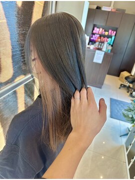 テーターテート 白子店(tete-a-tete) ブルーアッシュxイヤリングカラー