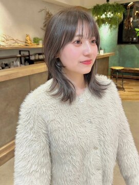 ディッセンバー 渋谷(December) オリーブベージュ/ブリーチなしダブルカラー/学割U24