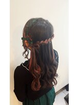 スパイア(SPIRE)&nbsp;あみカチュハーフアップ