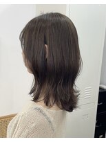 イコ 表参道原宿(ico)&nbsp;オリーブベージュ　ブリーチなしダブルカラー　ベージュ