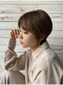 ショート×ベージュカラー