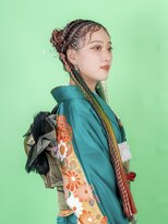 美容室 びゃんびゃん 社店&nbsp;成人式ヘアスタイル/二十歳の集い/ヘアセット/着物ヘア