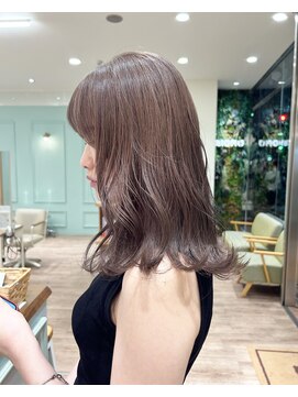 モリオフロムロンドン 大宮店(morio from London) 【morio坪井】ケアブリーチ ×ミルクティーグレージュ