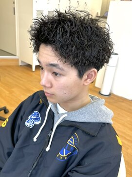 ビカム 名駅(become) 【スパイキーショート】名古屋メンズパーマアップバング名駅栄