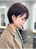 札幌大通/ショート/顔周り/ブリーチなしカラー/前髪/ハイライト