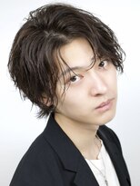 エイド 渋谷(aid)&nbsp;無造作束感コンマバングメンズウルフショートアップバング