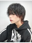 ポイントカラー マッシュウルフ