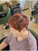 白髪ぼかし×メッシュ