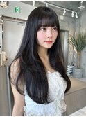 レイヤーカット小顔に見せるヘア/韓国ヘア/髪質改善/福岡/博多