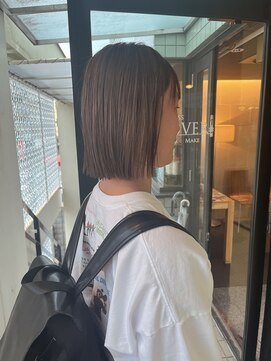 ハピネスフィール 宇治店(Happiness FEEL) 切りっぱなしボブ　グレージュ