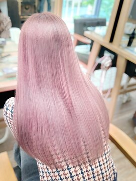 ネオリーブ クーロ(Neolive curro) ベビーピンク×ケアブリーチダブルカラー