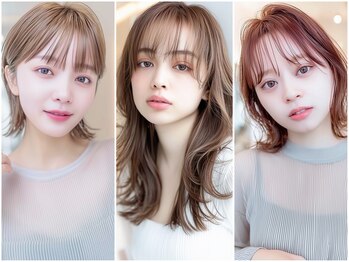 テディ(teddy)の写真/9～22時♪髪質改善カットカラー￥6050人気の理由は口コミ Checkお客様に寄り添いなりたいを叶えます♪