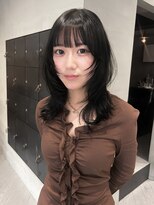 ヘアー アイス ルーチェ(HAIR ICI LUCE)&nbsp;レイヤーボブミディアムレイヤーハッシュカット暗髪春カラー太田