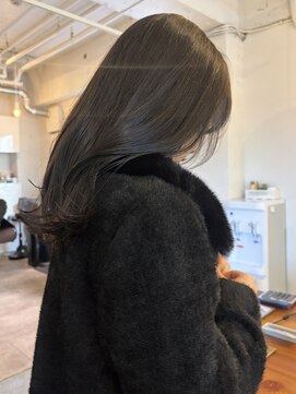 ライン(LINE) グレージュ/髪質改善カラー