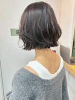 キューズ クラブ(cuz KLUB)&nbsp;ぱつっとレイヤーボブブラウンベージュ