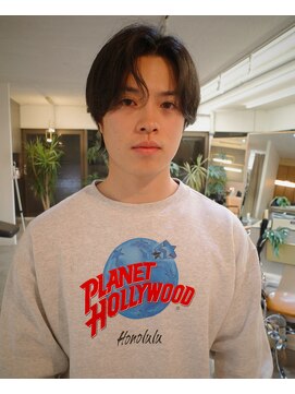 Thisday by nelke立川 　メンズカット/メンズパーマ/ブリーチ【3/1 NEW OPEN(予定)】 【ナチュラル】センターパート