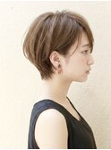 ひし形ショートボブ/ショートヘア/30代/40代/50代/表参道