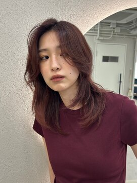 ハニーシブヤ(HONEY shibuya) レイヤーカット/ハイレイヤー/暖色カラー2